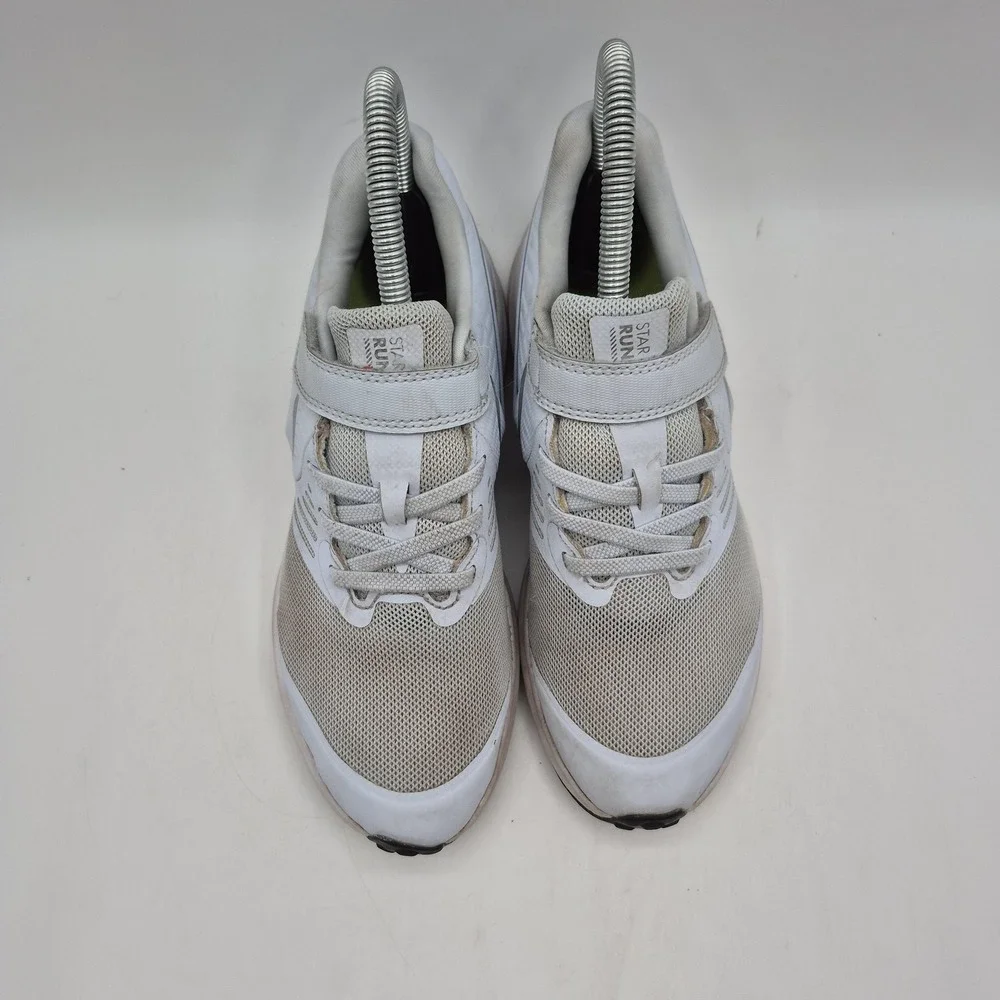 Nike Star Runner‎ 2 Shoes Youth Size 3Y White Gray Running Sneakers AT1801-401